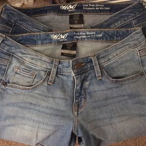 Dark wash/ light wash denim